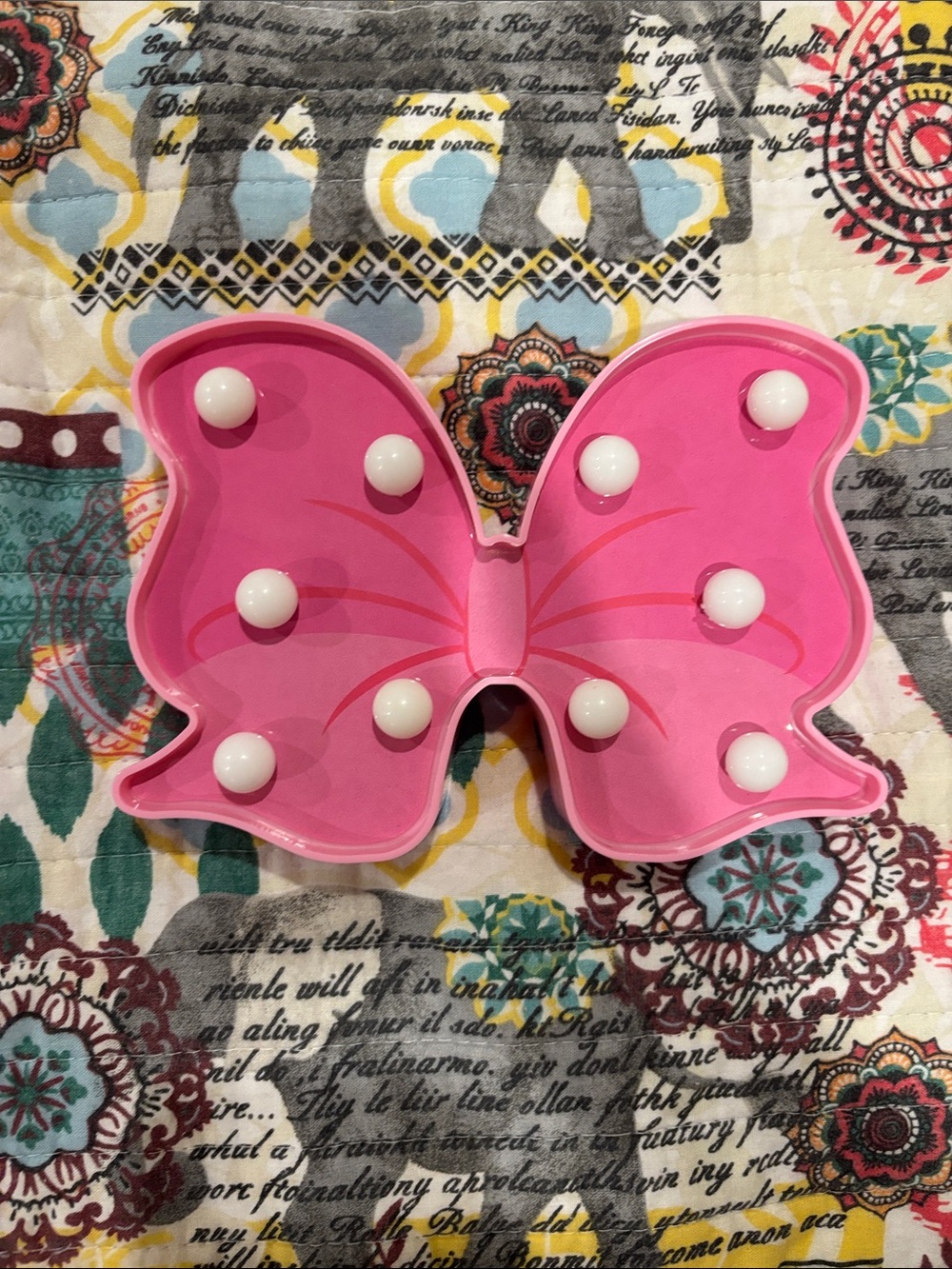 JoJo Siwa Pink Butterfly LED Wall Light